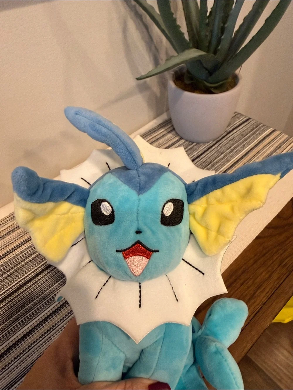 Pokémon Vaporeon Plush 2020 WCT Wicked Cool Toys Blue Yellow